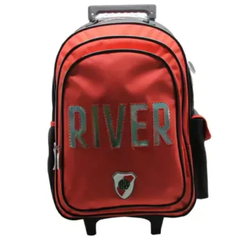 MOCHILA CRESKO CON CARRO RIVER PLATE 18"