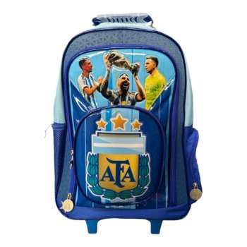MOCHILA CRESKO CON CARRO AFA MESSI 18"