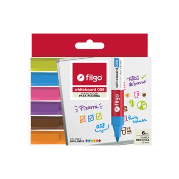MARCADOR FILGO 058 SET X6 COLORES