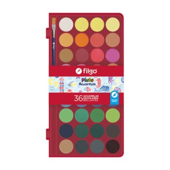 ACUARELA FILGO ESCOLAR SURTIDAS X36