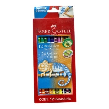 LAPIZ COLOR FABER CARTELL X 12 BICOLOR E