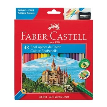 LAPIZ COLOR FABER CASTELL X 48 LARGO