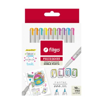 RESALTADOR FILGO DOBLE PUNTA FLUO VIBES