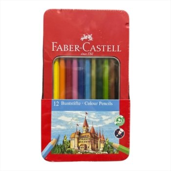 LAPIZ COLOR FABER CASTELL X 12 LATA CON