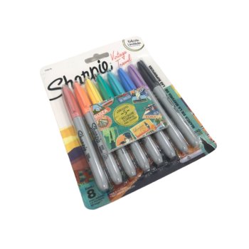 MARCADOR SHARPIE VINTAGE TRAVEL X8