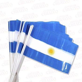 BANDERITA PLASTICA N 3 ARGENTINA 15x25 x