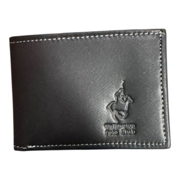 BILLETERA CUERO WPC NEGRA