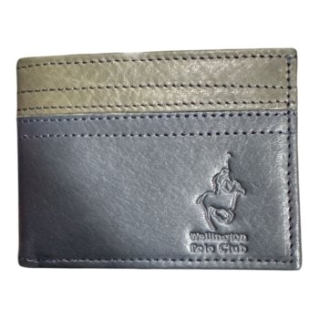 BILLETERA CUERO WPC BICOLOR NEGRO