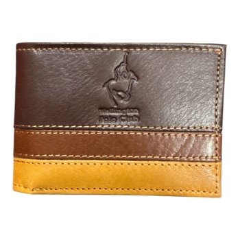 BILLETERA WPC CUERO TRICOLOR CHOCOLATE