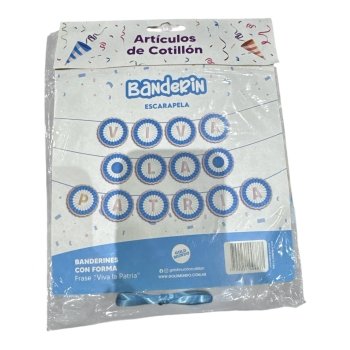 BANDERIN ESCARAPELA "VIVA LA PATRIA"