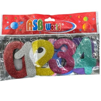 Goma Eva Forma de Numeros Megabrillo