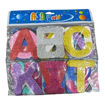 Goma Eva Forma Letras Megabrillo