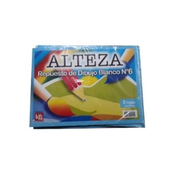 BLOCK ALTEZA DE DIBUJO BLANCO NRO 6 20 H