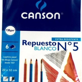 BLOCK CANSON N 5 BLANCO X 20 HJ ART 1000