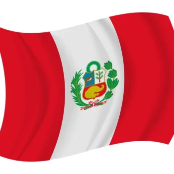 BANDERA DE PERU 90X150 FLAMEO