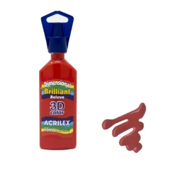 DIMENSIONAL ACRILEX 35ML BRILLANTE ROJO
