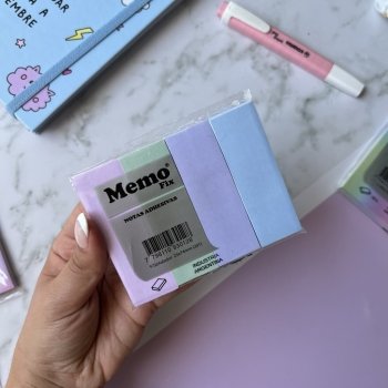 NOTAS ADHESIVAS MEMO FIX 25x74 PASTEL x5