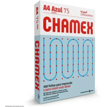Resma Chamex 75GR A4 Color Celeste