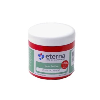 BASE ACRILICA ETERNA 200ML ROJO FUEGO