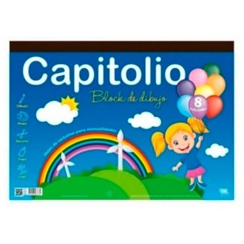 BLOCK CAPITOLIO DE DIBUJO N5 COLOR 24HJ