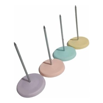 CLAVA PAPEL PASTELES-NIQUELADO PLASTICO