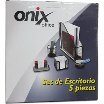 SET DE ESCRITORIO ONIX 5 PIEZAS REVISTER