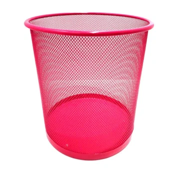 CESTO PAPELERO ONIX ALAMBRADO ROSA ART 3