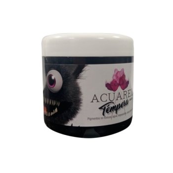 TEMPERA ACUAREL POTE 250G NEGRO