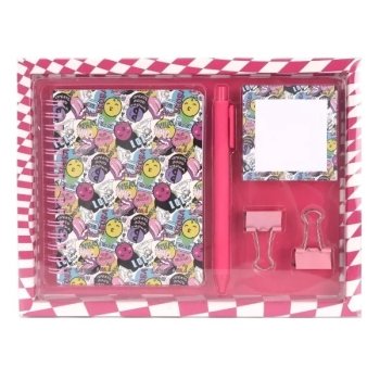 SET SKORA TEEN CUADERNO+LAPICERA+ANOTADOR