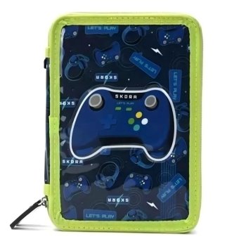 CARTUCHERA SKORA 2 PISOS GAMING LETS PLAY