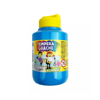 TEMPERA GUACHE 250ML C/PICO AZUL CELESTE