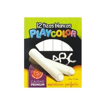 Tiza Playcolor Blanca X 12 S
