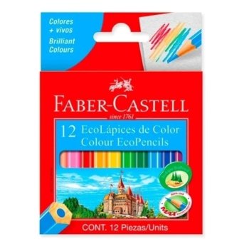 LAPICES DE COLOR FABER CASTELL X 12 CORTOS