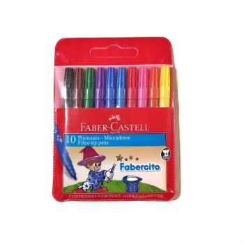FIBRA FABER CASTELL FABERCITO x 10