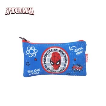 Cartuchera Spiderman Celeste