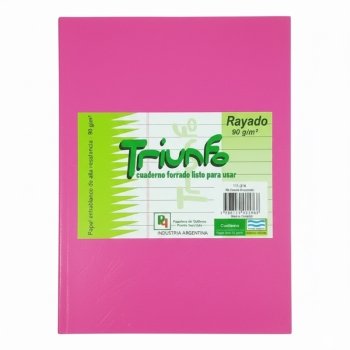 CUADERNO TRIUNFO 16x21 98HJ RAYADAS