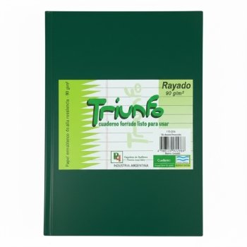 CUADERNO TRIUNFO 16x21 RAYADO 98HJ