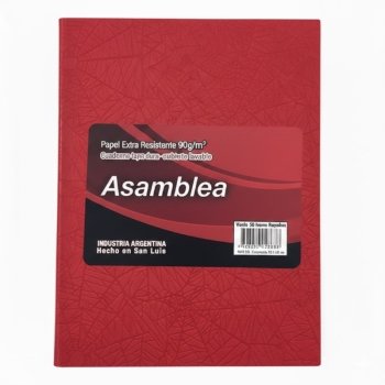 CUADERNO ASAMBLEA 19X24 RAYADO 50HJ