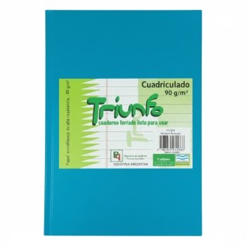 CUADERNO TRIUNFO 16X21 CUADRICULADO 50HJ