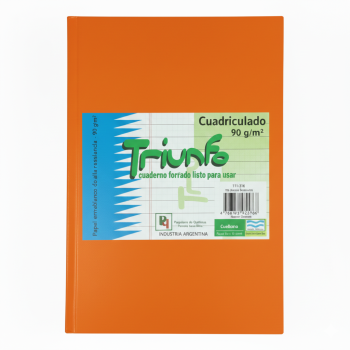 CUADERNO TRIUNFO 16X21 CUADRICULADO 98HJ