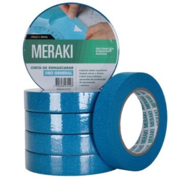 Cinta Adhesiva de Papel Meraki Celeste