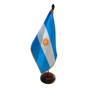 Bandera de Escritorio Argentina con Mastil